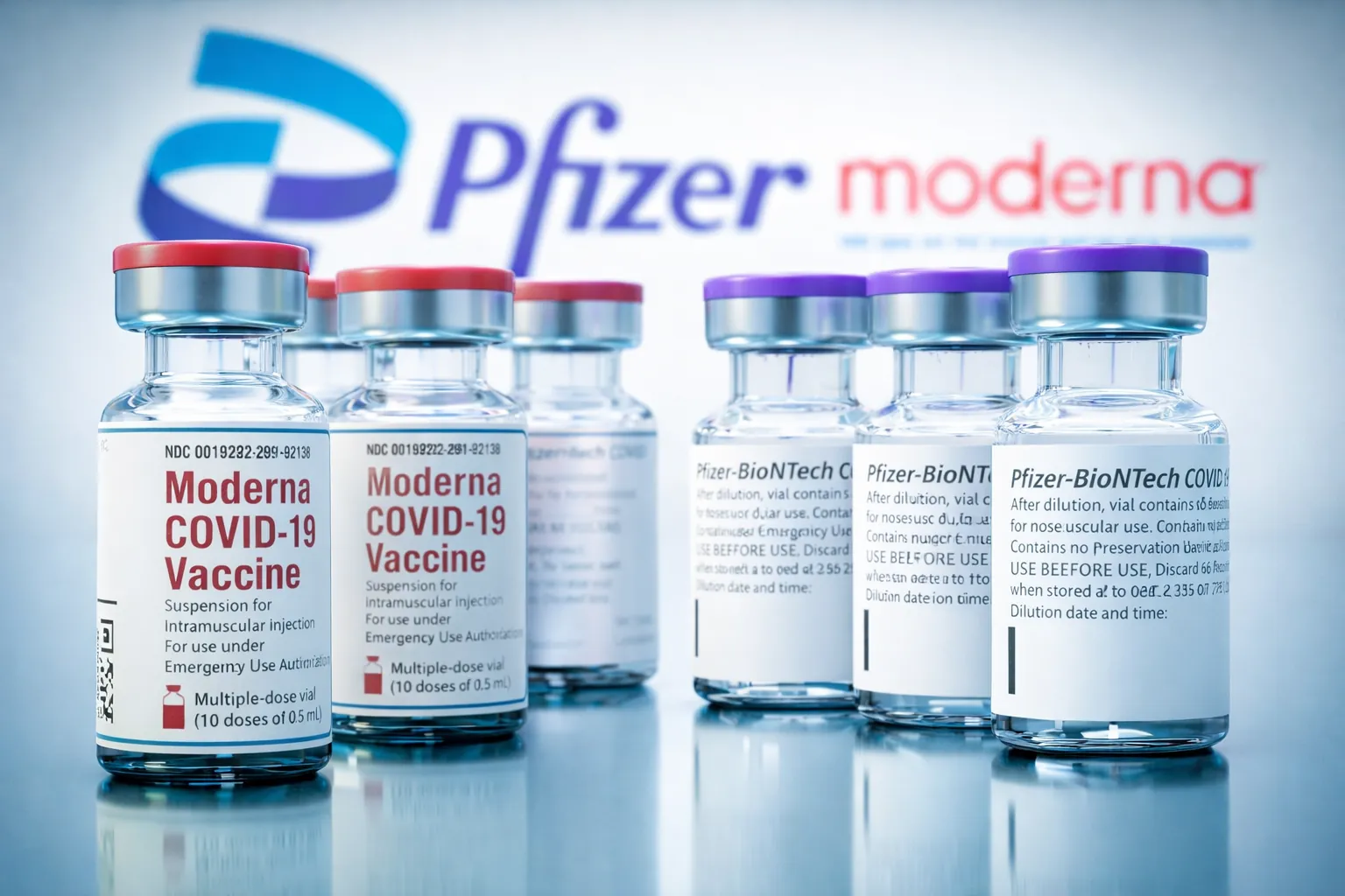 Pfizer and Moderna Covid-19 vaccines
